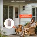 VEVOR Dog Door for Sliding Glass Door, 91 to 96 in Adjustable Height, Aluminum Alloy Frame with Metal Rotating Hinges, Lock Design, 13 5/8 x 23 5/8 in Flap, Sliding Glass Pet Door for Renters
