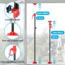 GCCSJ Cabinet Jack Support Pole, 45-114 Inch Adjustable Heights Support Pole, Cabinet Jacks for Drywall Jack Installing Cabinets Third Hand Tool 154 Lb Capacity