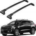 220lbs Lockable Roof Rack Cross Bars Compatible with Cadillac XT5 2017 2018 2019 2020 2021 2022 2023 2024 2025, Aluminum Roof Crossbar for Rooftop Cargo Carrier Kayak Canoe Bike Snowboard