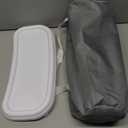 Portable Baby Chair, Folding Booster Seat with Tray for Dining Table Compact Camping Chair for Lawn Beach Travel Babies 6-36 Months (Grey)