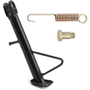 Mokuo Dirt Bike Stand,Motorcycle Kickstand, Scooter Mopeds Side Stand in Iron Material Compatible with Most Dirt Pit Bike Scooter Mini Bike, Height of 18.9cm Above Ground (Total Length:22cm)