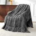 Uttermara Sherpa Fleece Weighted Blanket 12 lbs for Adults, Unicolor Ultra-Soft Fleece and Sherpa, Dual Sided Cozy Plush Blanket for Sofa Bed, 48 x 72 inches, Grey