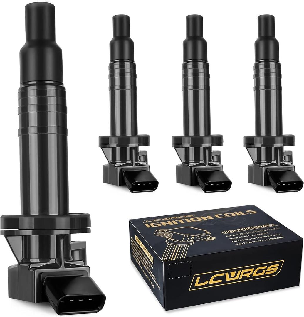 Set Of 4 Ignition Coil Pack Fits for 1.8 L4 Toyota Corolla Matrix Celica Pontiac Vibe Chevy Prizm 2000 2001 2002 2003 2004 2005 2006 2007 2008 1.8L Coils Replaces# UF247 C1249
