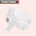 labwork Plastic Windshield Washer Fluid Reservoir Tank with Motor Sensor Hole and Tube Replacement for RAV4 2013-2018 85315-0R030