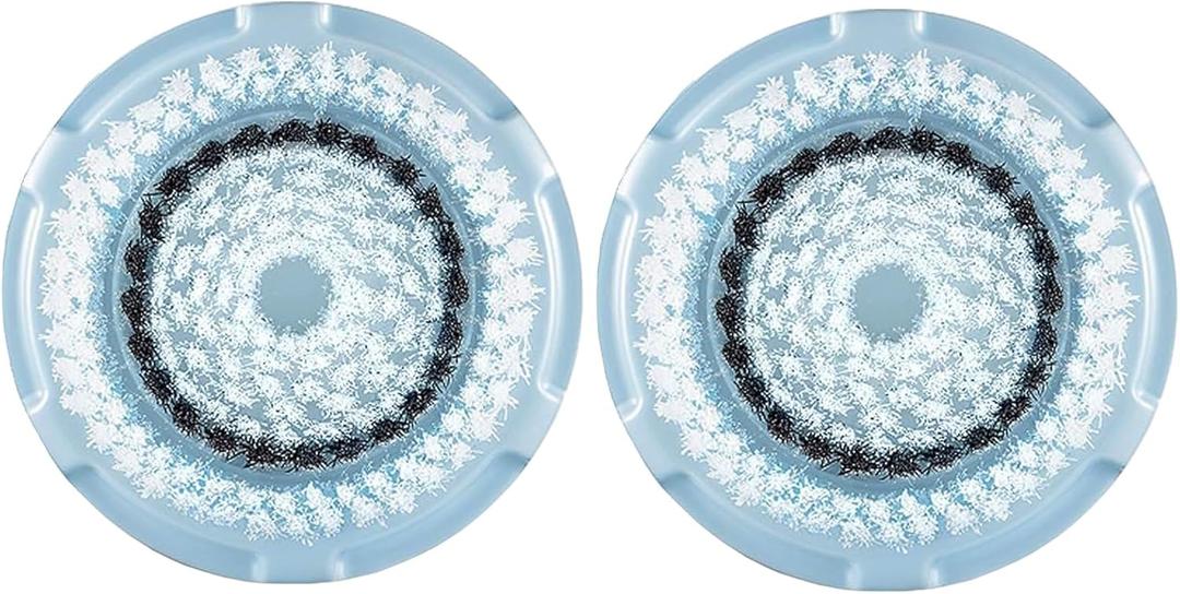 2 x Brush Head Replacements Compatible with Clarisonic Mia 1, Mia 2, Mia Fit, Alpha Fit, Smart Profile Uplift and Alpha Fit Face Cleaning Brush Heads (Delicate-2Pack)