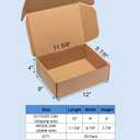 Wowxyz Shipping Boxes 12x9x4 Inches 20 Pack Corrugated Cardboard Mailing Boxes for Small Business, Kraft Medium Literature Mailer Packaging Supplies Brown