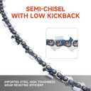 Dunhil 24 inch 3/8 063 84DL bar and chain for Stihl Chainsaw MS362 MS440 MS441 MS460 MS461 MS660 MS661（2 chains +1 bar)