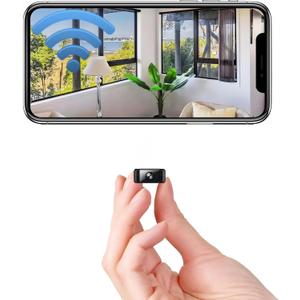 Only 0.9 Inch Hidden Camera Mini Small Micro WiFi HD Cameras Home Indoor Use Night Vision Motion Detection Wide Angle Can No Need WiFi Baby Monitor Wireless Nanny espias ocultas Security Secret Cam