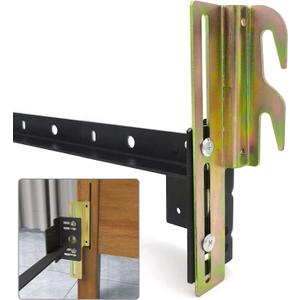 2Pcs 711 Bolt on to Hook on Bed Frame Conversion Brackets with Hardware Hook, Headboard Hook Set,Hook on Bed Frame Brackets Adapter,Hook on Bed Rail