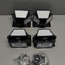 Solar Lights Outdoor - 3000LM 188 LED Motion Sensor Outdoor Lights, 4 Heads IP65 Waterproof Powered Security Flood Lights, 270Wide Lighting Angle Wall Light with Sensors for Backyard (4 Pack)