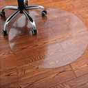 Round Chair Mat For Hard Floors, Translucent Table Mat Waterproof Anti-scalding Household Office Carpet, 61", round