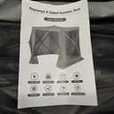 COBIZI Pop Up Gazebo Screen Tent Screen House for Camping, 8FTx8FT Screen Room with Sidewalls and Mosquito Netting, Hub Tent Instant Screened Canopy with Carrying Bag and Ground Stakes, Gray