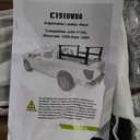 Ladder Rack for Truck with Side Bars, 800 LBS Capacity Truck Bed Rack, 19"-25" Height-Adjustable Aluminum Truck Ladder Racks, Fit for Ford F150/Ram 1500/Chevy Silverado/Sierra No Bed Rails