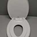 Little2Big Toilet Seat with Built-In Toddler Potty Training Seat, Slow Close, Easy to Install, Made in USA, ELONGATED, White