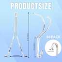 50 Pack Cabinet Door Painting Hangers, Stainless Steel No-Drill Metal Painting Hanging Hooks, Easy to Apply Spray Drying Rack Clips for Woodworking & Furniture Restoration, 5.12 x 2.36 x 1.57 Inch