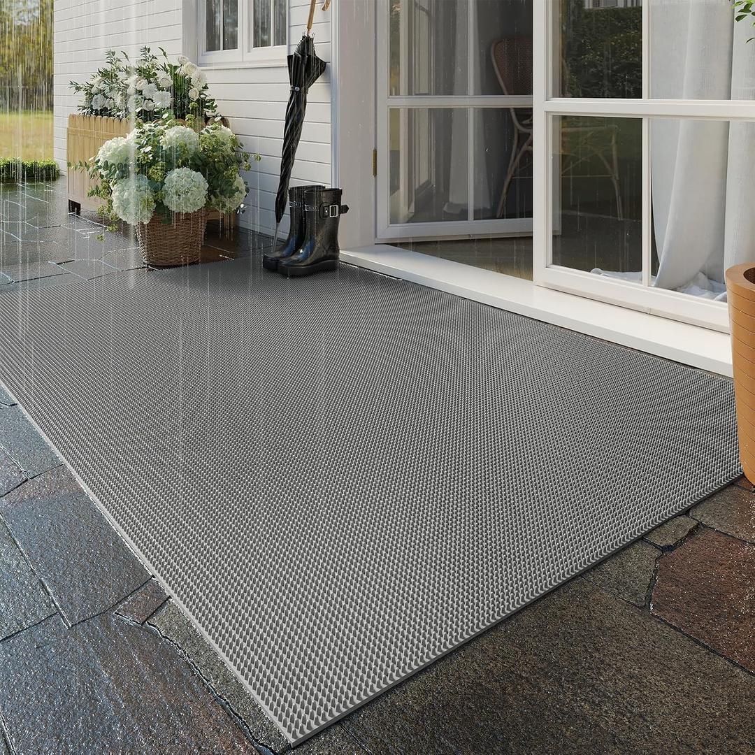Welcome Door Mat Outside Non-Slip Durable Waterproof Grey 24"x35", 24''x36''