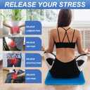 Gel Seat Cushion for Long Sitting - 18.5" x 17" x 1.4" (LargeSoft) Gel Cushion for People Over 100 lbs, Pressure Relief Cushions for Office Chair, Egg Cushions for Wheelchair, Seat Pad for Car