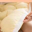 College Dorm Bed Bolster Pillow Long Reading Rectangular Headboard Pillow Backrest Support Cushion for Sitting in Bed Daybed Pillows Soft,White,Full/120 * 50cm