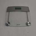 Taylor Digital Scales for Body Weight, Extra Highly Accurate 440 LB Capacity, Unique Blue LCD, Stainless Steel Accents GlassPlatform, 12.4 x 12.4 Inches, Clear
