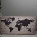 HUADAOART World Map Wall Art Canvas Print Poster Vintage Photos Painting Nautical Office Decor - 1 Panels Large Modern Framed Art Map of The World Canvas Wall Art for Living Room Home Decor 40x20inch