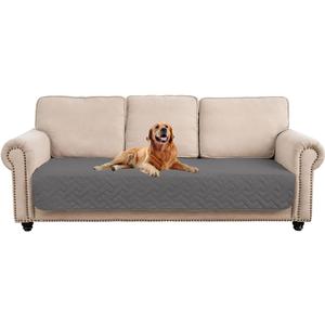 fuguitex Waterproof Dog Bed Cover Couch Cover for Pet Anti-Slip Cat Mat Pet Pad Blanket for Sofa Chair Recliner Bed Furniture Protrctor (30x75 Inch (Pack of 1), Dark Grey)