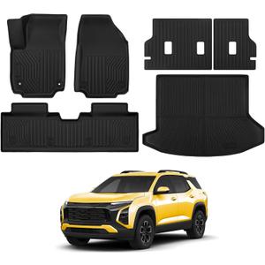 Floor Mats for Chevy Equinox Fuel (Non EV) 2025 2026/For GMC Terrain 2025 2026 All Weather Equinox/Terrain Floor Mats Full Set for Chevy Equinox/for GMC Terrain Accessories 2025 2026
