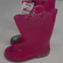 Kid's Pink Sparkly Light Up Boots Size 1