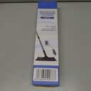 Qaestfy Grout Brush with Long Handle for Cleaning, Stiff Bristles Handheld Tile Scrub Brush, V-Shape Crevice Cleaning Brush for Floor Deep Cleaning