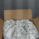 Levtex Home Adare Sage Reversible King/Cal King Quilt Set (106x92in) with 2 Pillow Shams (36x20in) - Floral Bedding - Sage White - Cotton King Size Quilt Bedding Set - Lightweight, Soft, Pre-Washed