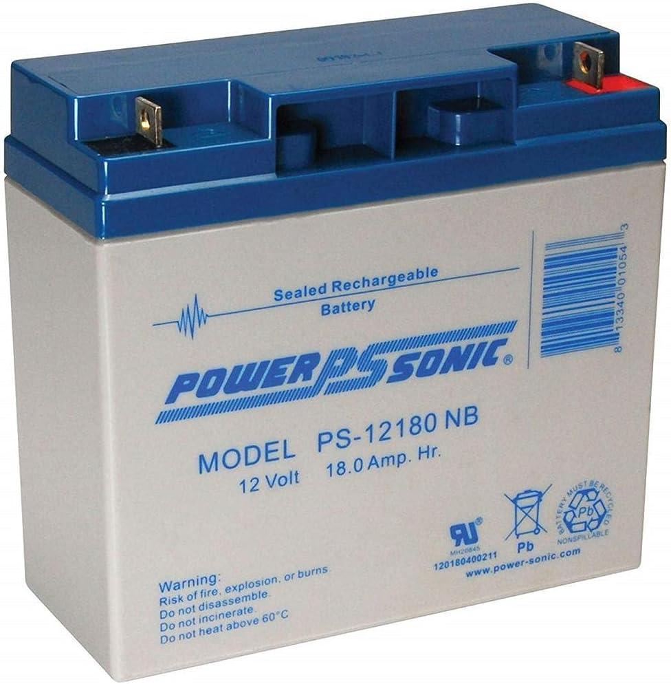 Power Sonic Genuine PS-12180NB 12V 18 Ah Rechargeable SLA Battery