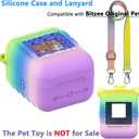 JCHPINE Silicone Cover Case for Bitzee Interactive Digital Pet and Case, Protective Skin Sleeve for Bitzee Virtual Electronic Pets Accessories (for Original 15 Animals) (Rainbow)