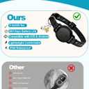GPS Cat Tracker Collar (iOS & Android)- Dogs GPS Tracker Smart Pet Activity Tracker, No Subscription, Works with Google Find Hub & Apple Find My App, Anti-Lost for Keys, Pet Items Black