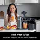 Ninja JC151 NeverClog BPA-Free Cold Press Juicer with Total Pulp Control and 2 One-Touch Programs (Machine Gray)