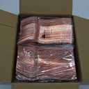 Liacere 200 Pack Rose Gold Disposable Forks - 7.4 Inch Heavy Duty Plastic - Rose Gold Silverware for Catering, Parties, Dinners, Weddings & Mother's Day