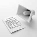 QWORK 50W 8 Ohm PA Horn Speaker  Clear Voice Projection for Warehouse, School & Workshop