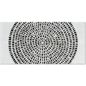 Art 30x60 inch Hand Painted Black and White Abstract Texture Art Oil Painting Large Modern Art Canvas Wall Decoration Painting
