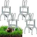 4 Pack Mole Traps that Kill Best, Mole Trap Easy to Set, Galvanized Steel Gopher Traps for Lawns, Reusable Quick Capture Gopher Hawk Vole Trap Outdoor Use