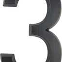 HASWARE House Number Sign 6 Inch Vintage Style Aged Bronze Finish Door Numbers Signage Plaque Street Home Address Numerals,Zinc Alloy (3)