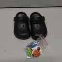HOBIBEAR Boys and Girls Classic Graphic Toddler Garden Clogs Slip on Water Shoes (Black-Size 6 Toddler)