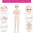 UCanaan BJD Doll, 1/3 SD Dolls 24 Inch 18 Ball Jointed Doll DIY Toys with Clothes Outfit Shoes Wig Hair Makeup, Best Gitfs for Christmas Birthday