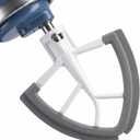 Flat Edge Beater Compatible with KitchenAid Mixer, Flexible Silicone Paddle Attachment for Tilt-Head Stand Mixer Fits 4.5-5 QT Mixing Bowl, Kitchen Aid Paddle Attachments, Beater Replacement