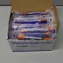 1mL/cc 31G 1/4-Inch 6mm Lab Syringe, Individually Wrapped, Scientific Use, Pack of 100