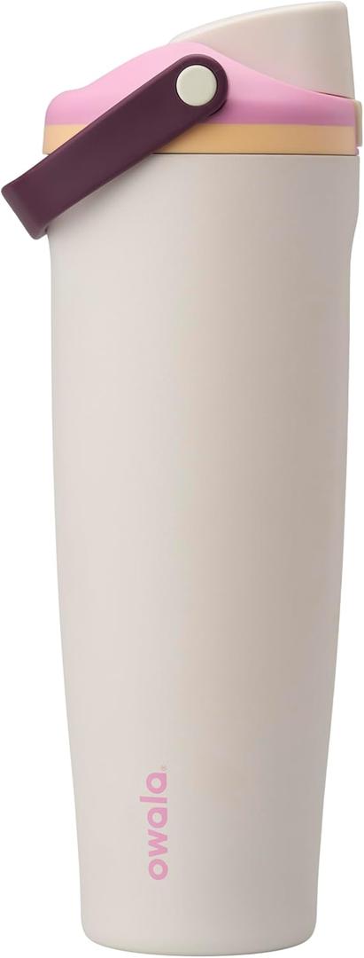 Owala FreeSip Sway Insulated Stainless Steel Water Bottle with Two-Way Spout, Built-In Straw and Handle, Made for Travel, School, and Sports, 40oz, BPA Free, Leak Proof, Daybreak