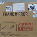 Bathroom Vanity Mirror,30" x 30" Black Metal Framed Wall Mirror for Over Sink, Living Room, Bedroom,Entryway Decor