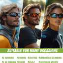 3 Pack Polarized Sports Sunglasses for Men, Mens Sunglasses Wrap Around UV Protection for Cycling Fishing Driving (A04-gray/Gray/Gray)