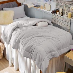 Bedsure Comforter Duvet Insert - Quilted Comforters Twin XL Size, All Season Duvet, GentleSoft Down Alternative Bedding, with 8 Tabs, Gifts for Women/Men, Light Grey, Twin XL 92 x 68 Inches Bedsure Comforter Duvet Insert - Quilted Comforters Twin XL Size, All Season Duvet, GentleSoft Down Alternative Bedding, with 8 Tabs, Gifts for Women/Men, Light Grey, Twin XL 92 x 68 Inches