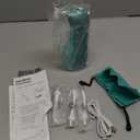 AquaSonic Water Flosser - Cordless Rechargeable Water Flossers for Teeth Cleaning - Waterproof Aqua Flosser, Portable Oral Irrigator for Dental Cleaning with 5 Jet Tips  Braces Home Travel (Mint Green Metallic)