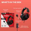 HyperX Cloud II Gaming Headset - 7.1 Surround Sound - Memory Foam Ear Pads - Durable Aluminum Frame - Multi Platform Headset - Works with PC, PS4, PS4 PRO, Xbox One, Xbox One S - Red (KHX-HSCP-RD)
