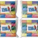 Bird Toy 1.5" x 1" Bagel Tube Talon Toy Parrot Toy Part Colorful Cardboard Tube (4 Packs (80 Bagels))