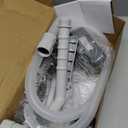 Portable Fuel Transfer Pump - Nozzle for Quick Flow Control, Battery Powered, 3.2 GPM, No Spill, 3 Tank Adapters for Gas/Diesel/Kerosene/Water (Gray)